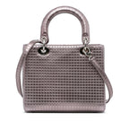 Dior Medium Metallic Microcannage Lady Dior (SHG-rFTqIT)