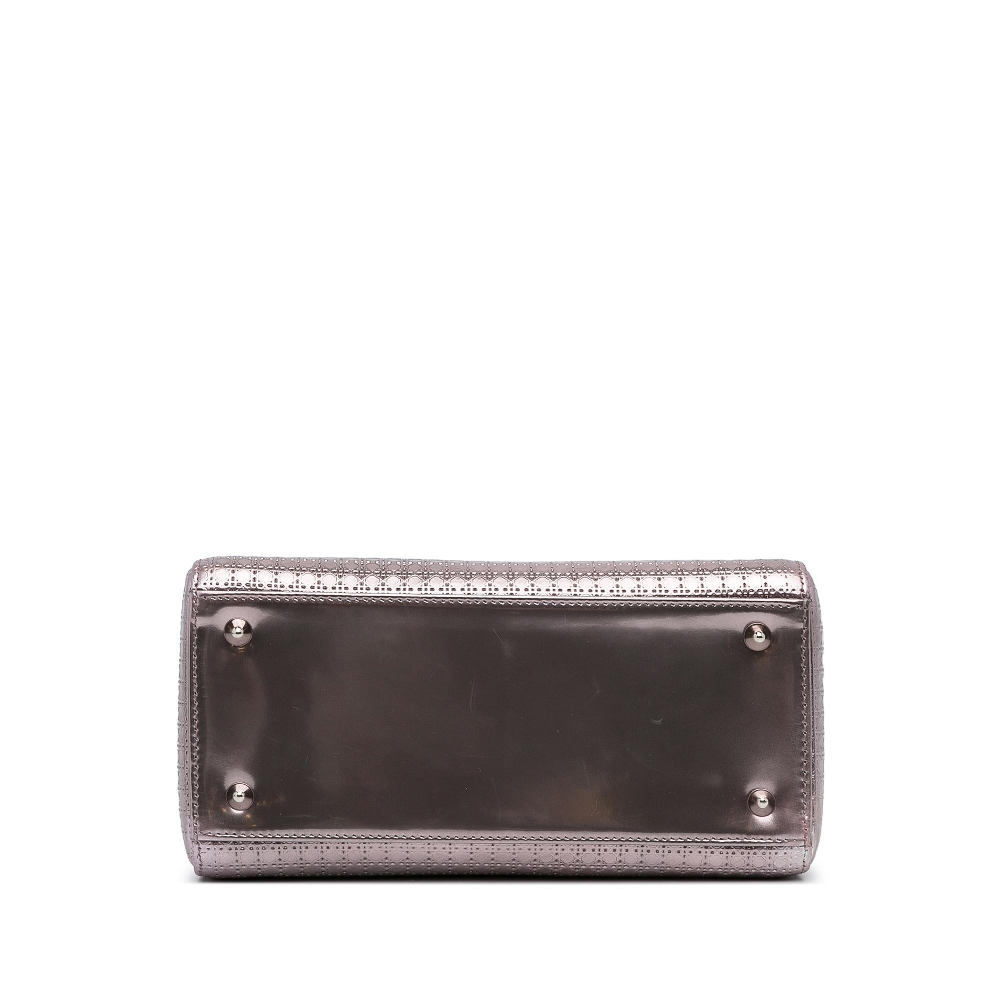 Dior Medium Metallic Microcannage Lady Dior (SHG-rFTqIT)