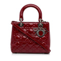 Dior Medium Patent Cannage Lady Dior (SHG-8YKOE0)