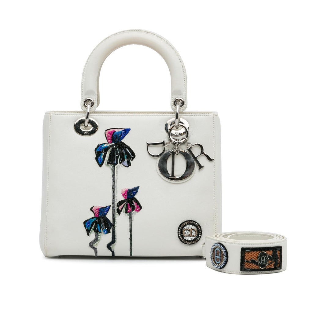 Dior Medium Sequin Embellished Lady Dior (SHG-IrgbdL)