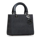 Dior Medium Studded Denim Lady Dior (SHG-8PByZn)