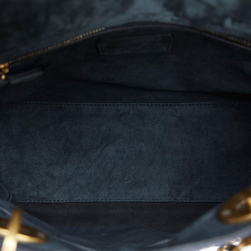 Dior Medium Studded Denim Supple Lady Dior (SHG-ol1tg3)