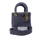 Dior Medium Studded Denim Supple Lady Dior (SHG-cNHN7T)