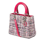 Dior Medium Tweed Lady Dior Satchel (SHG-8yJnUk)