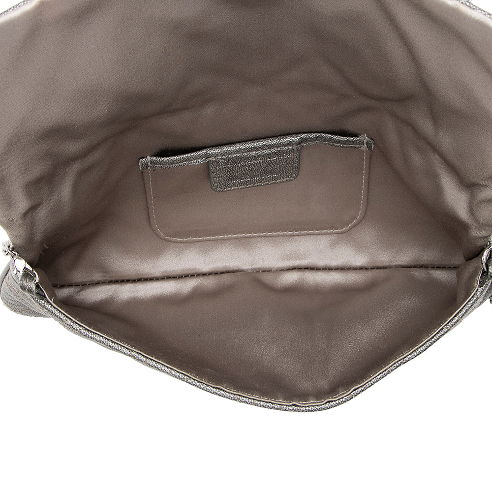 Dior Metallic Calfskin Lady Dior Pouch Crossbody Bag (SHF-19229)