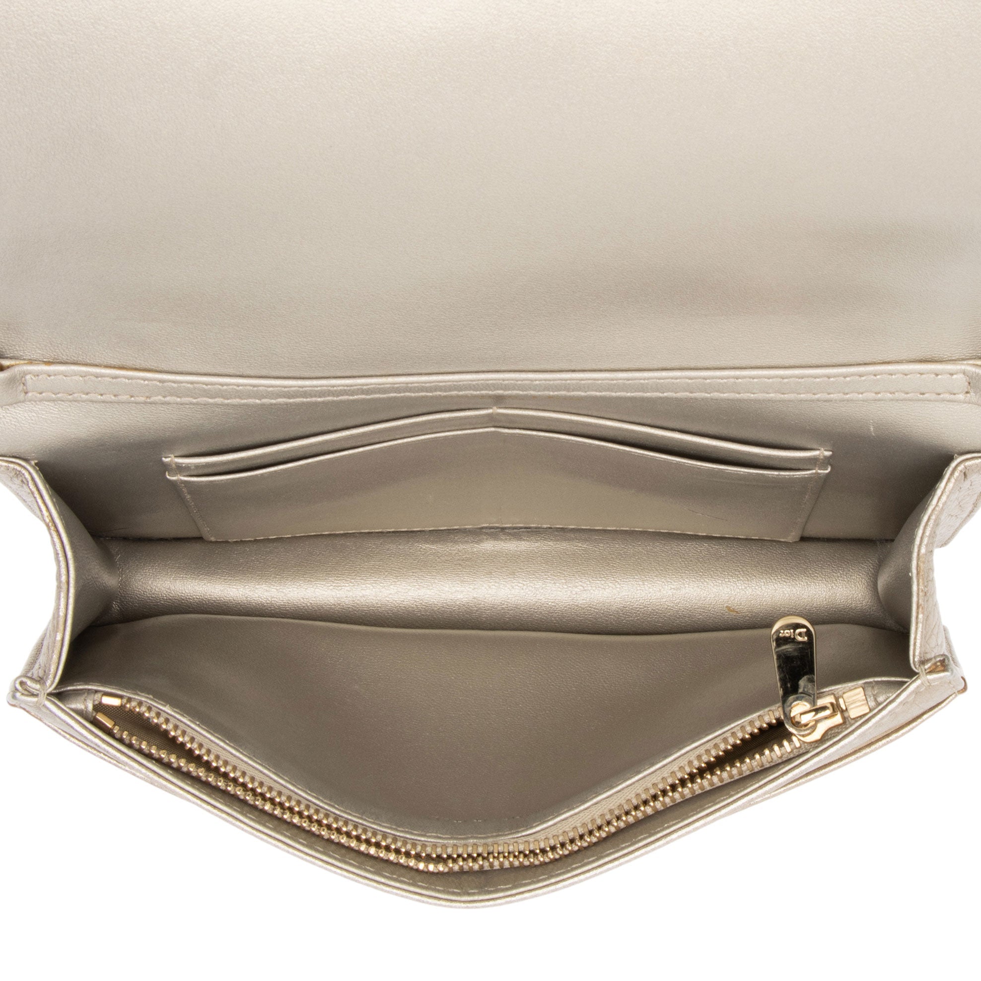 Dior Metallic Calfskin Diorama Wallet on Chain Bag (SHF-rpZnj7)