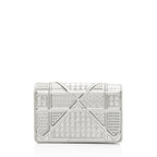 Dior Micro Cannage Metallic Calfskin Diorama Baby Shoulder Bag
