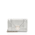 Dior Micro Cannage Metallic Calfskin Diorama Baby Shoulder Bag