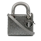 Dior Mini Beaded Satin Cannage Lady Dior (SHG-gwW3DC)