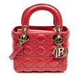 Dior Mini Cannage Lambskin Lady Dior (SHG-prKoEh)