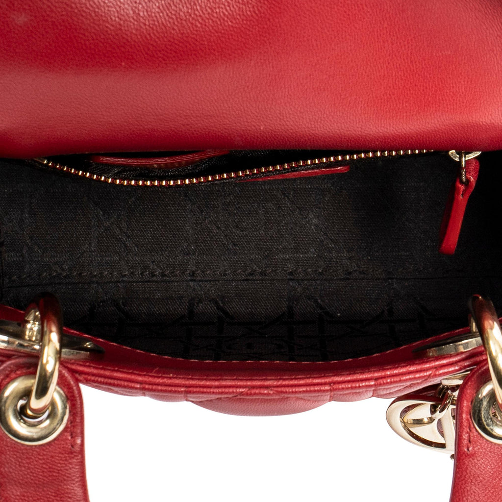 Dior Mini Cannage Lambskin Lady Dior (SHG-prKoEh)