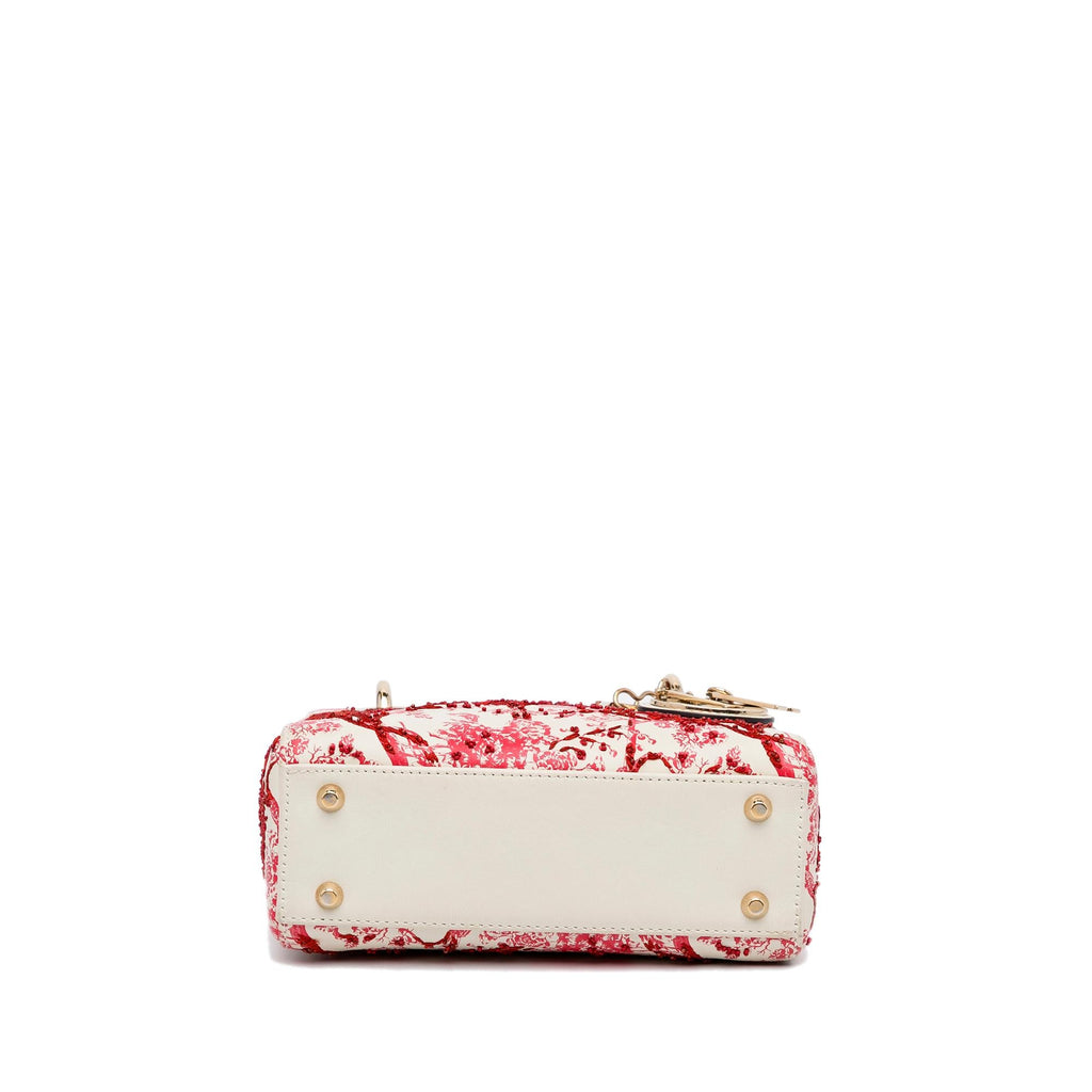 Dior Mini Floral Toile de Jouy Lady Dior (SHG-Kfg3ki)