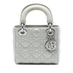 Dior Mini Iridescent Lambskin Cannage Lady Dior