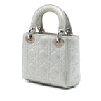 Dior Mini Iridescent Lambskin Cannage Lady Dior