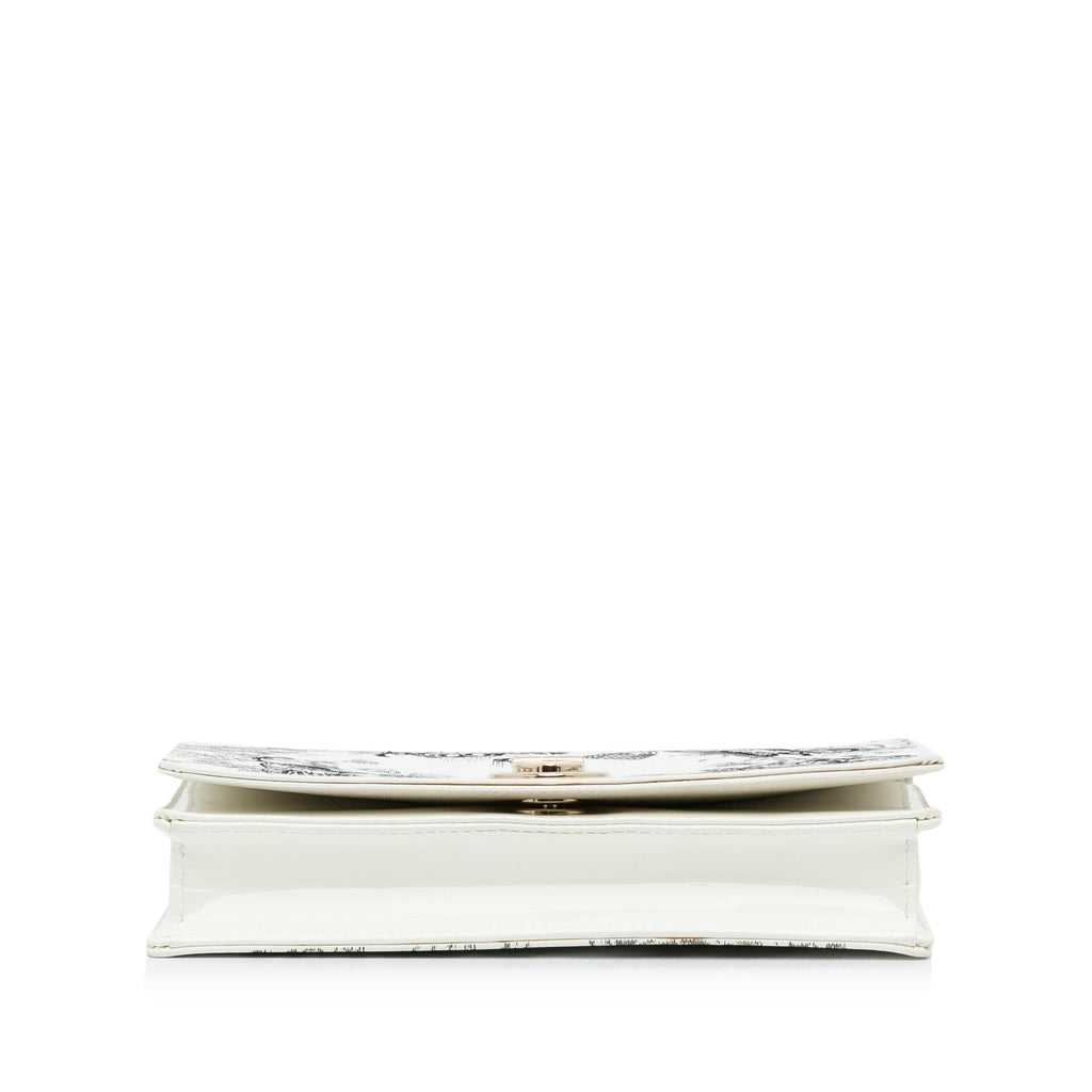 Dior Patent Diorama Toile de Jouy Clutch (SHG-RGybns)