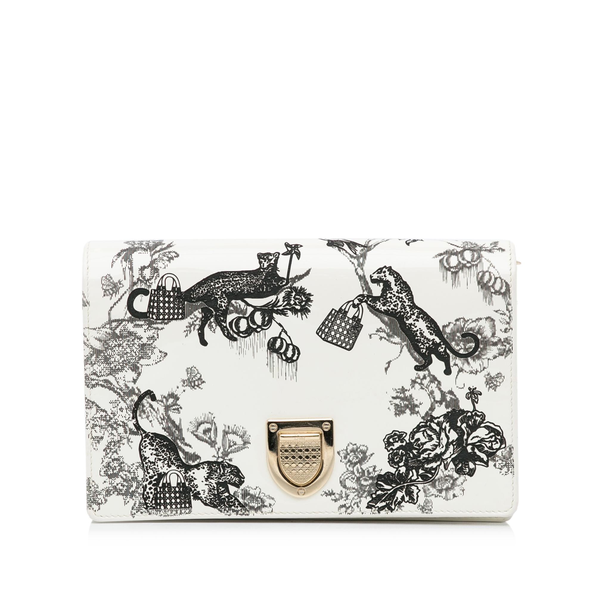 Dior Patent Diorama Toile de Jouy Clutch (SHG-RGybns)