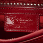 Dior Patent Leather Lady Dior Medium Tote (SHF-KM7Orb)
