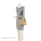 Dior Patent Leather Lady Dior Medium Tote (SHF-595Avu)
