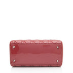 Dior Patent Leather Lady Dior Medium Tote (SHF-9SFjWH)