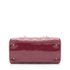 Dior Patent Leather Lady Dior Medium Tote (SHF-Tr4vgf)