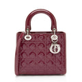 Dior Patent Leather Lady Dior Medium Tote (SHF-Tr4vgf)