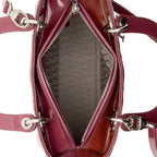 Dior Patent Leather Lady Dior Medium Tote (SHF-Tr4vgf)