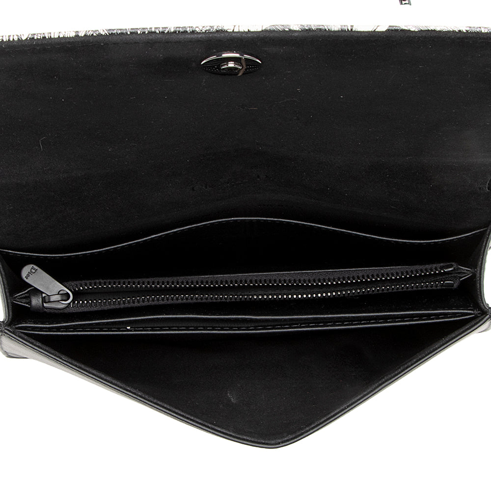 Dior Printed Leather Toile de Jouy Lady Dior Wallet on Chain Bag (SHF-19829)
