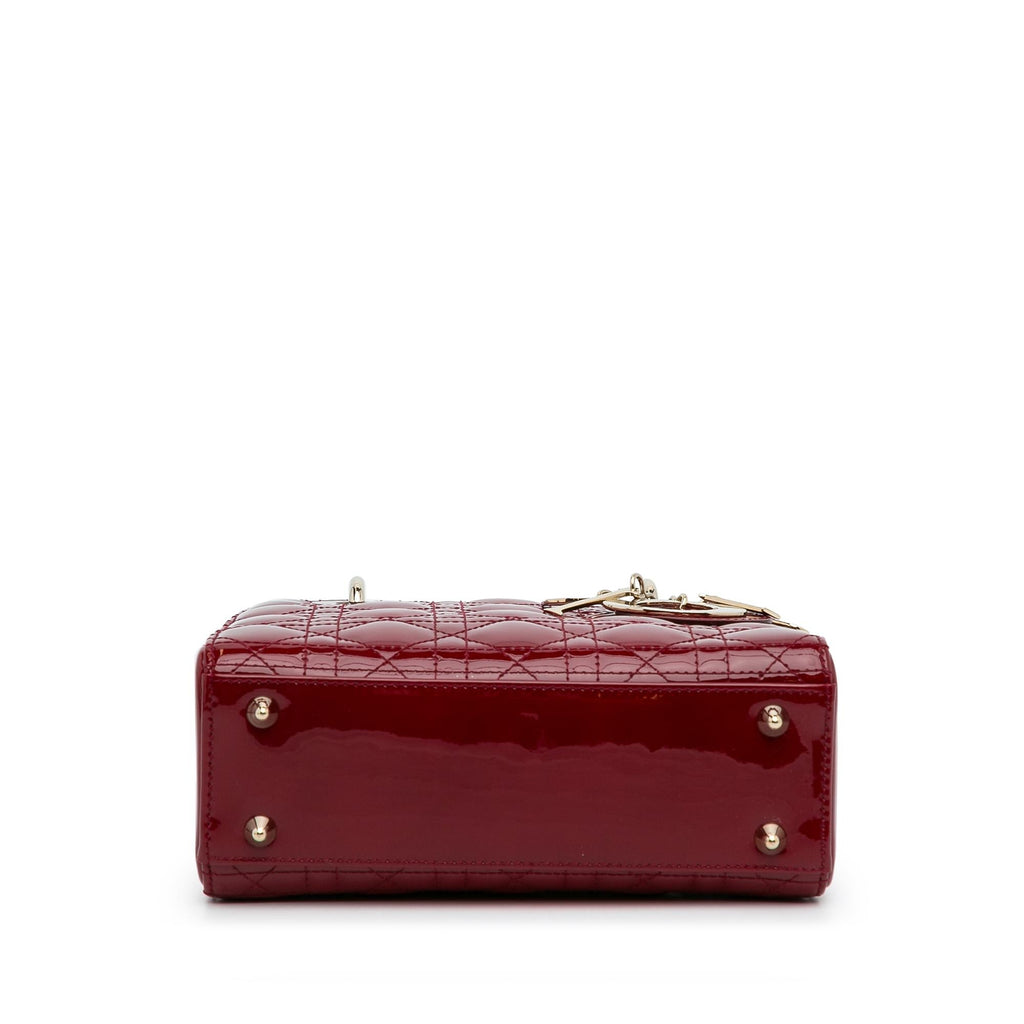 Dior Small Cannage Patent Lady Dior (SHG-KCFGD4)