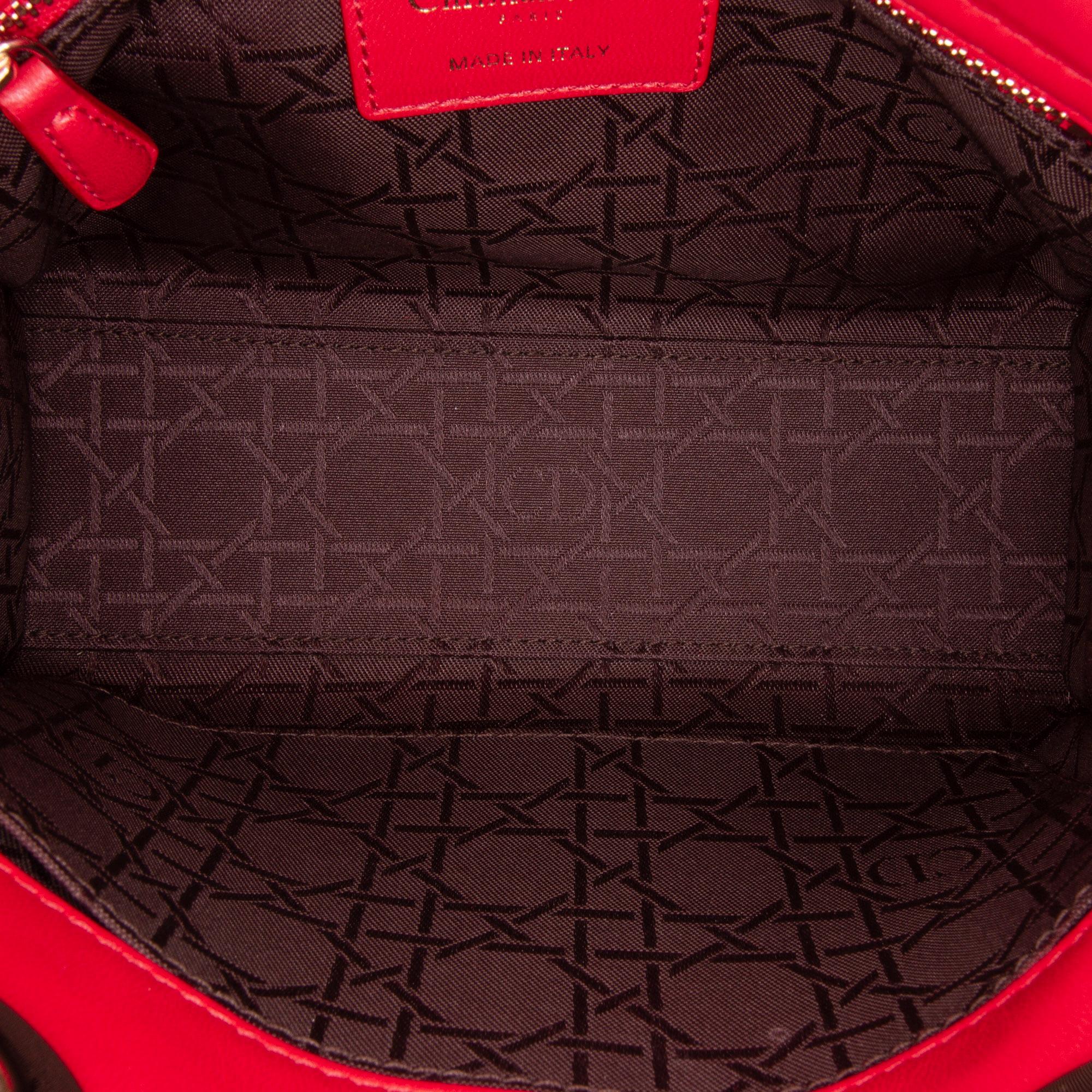 Dior Small Lambskin Cannage Lady Dior (SHG-ZSSZpd)