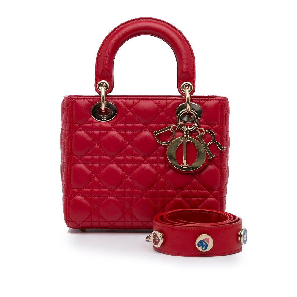 Dior Small Lambskin Cannage Lady Dior (SHG-ZSSZpd)