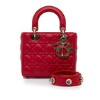 Dior Small Lambskin Cannage Lady Dior (SHG-ZSSZpd)