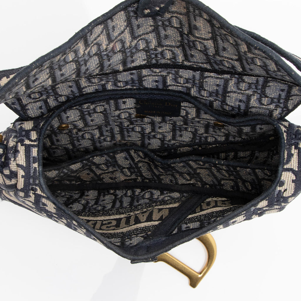 Dior Oblique Saddle Bag (SHF-23383)
