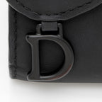 Dior Ultra Matte Calfskin Saddle Lotus Compact Wallet