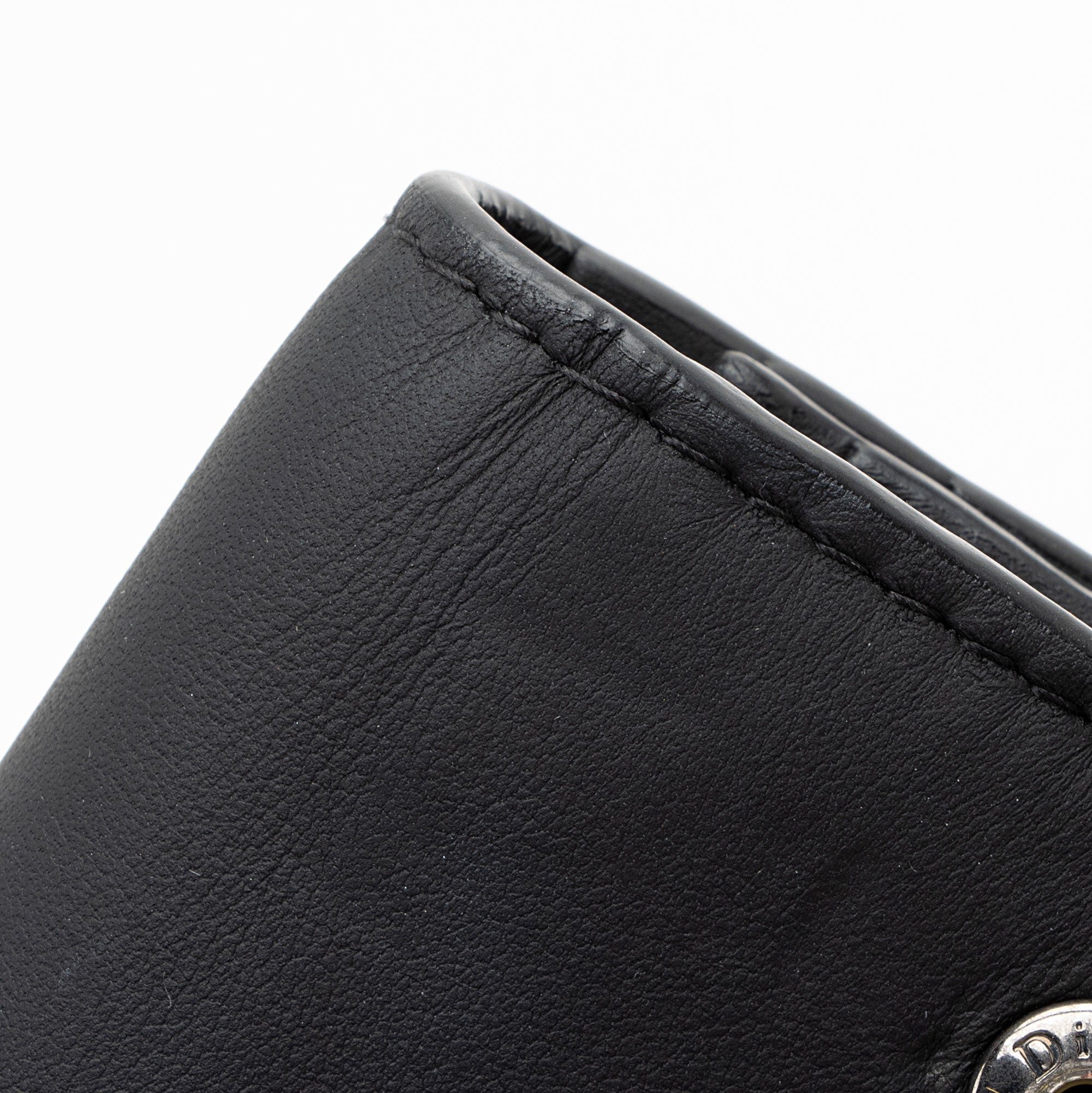 Dior Ultra Matte Calfskin Saddle Lotus Compact Wallet