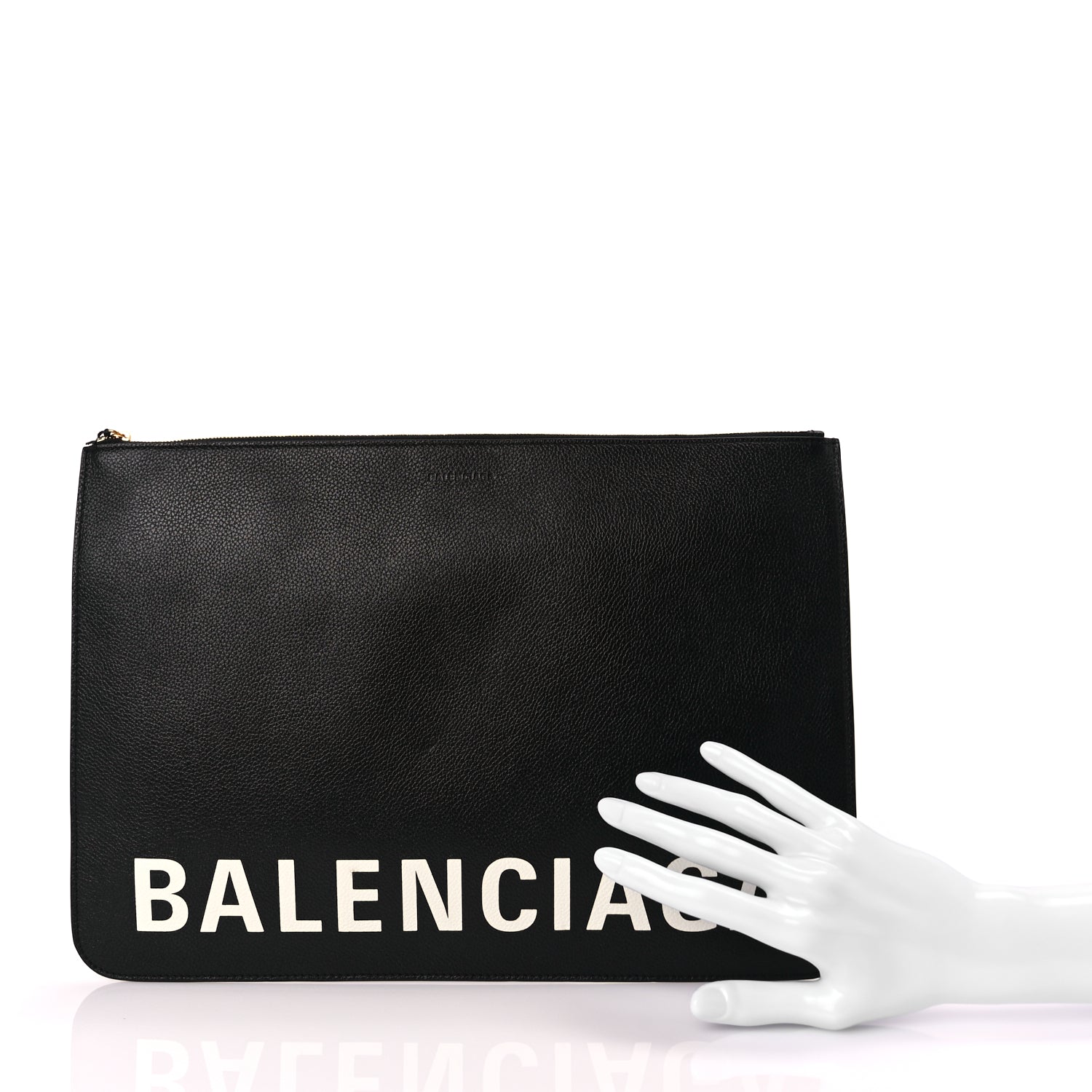 Balenciaga Large Cash Pouch With Handle Black