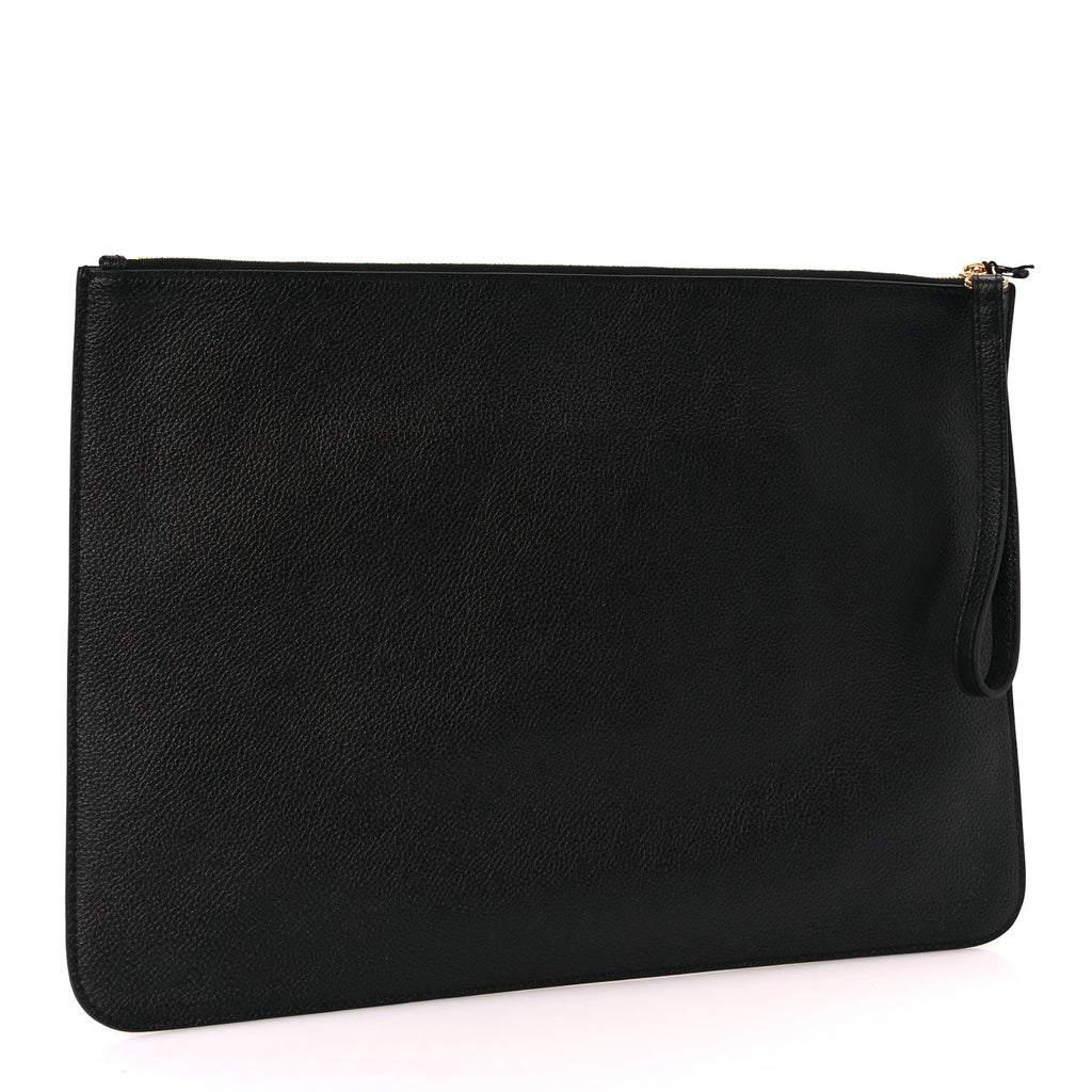 Balenciaga Large Cash Pouch With Handle Black