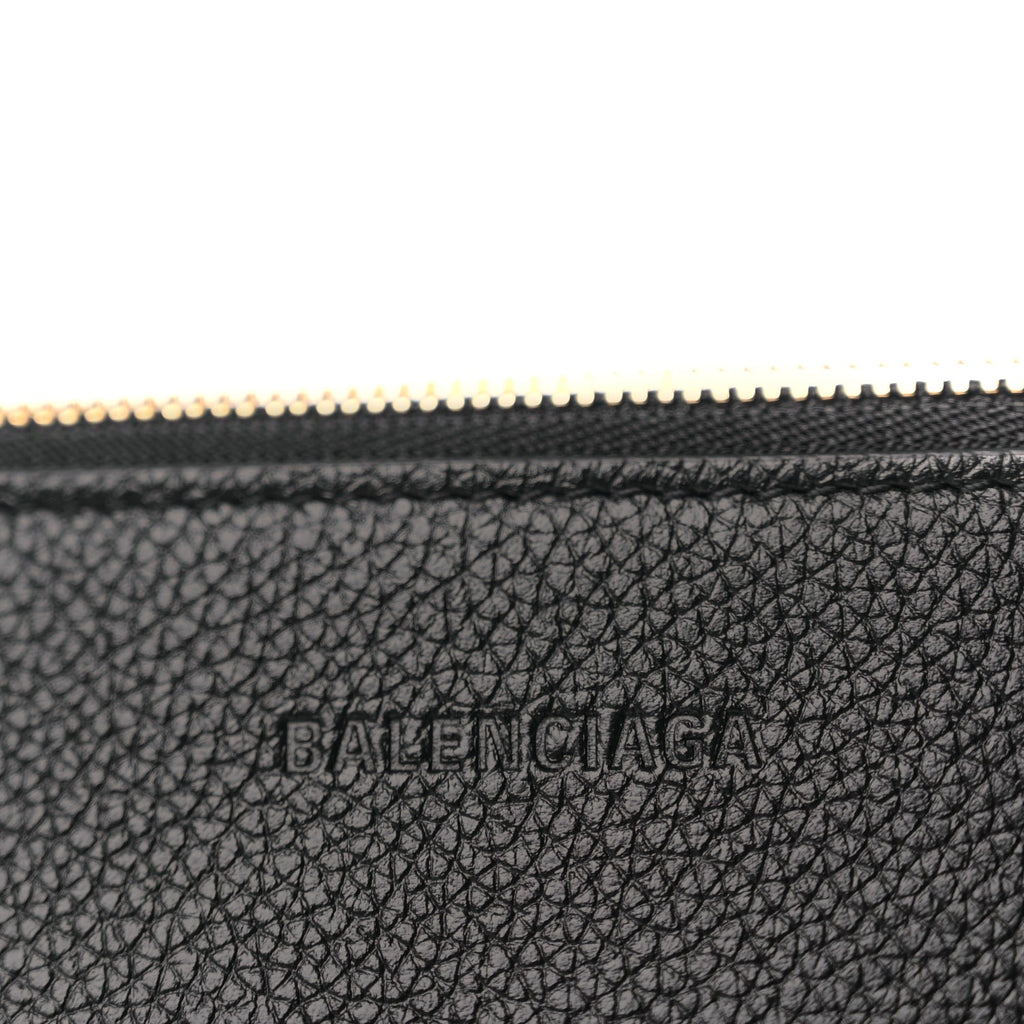 Balenciaga Large Cash Pouch With Handle Black