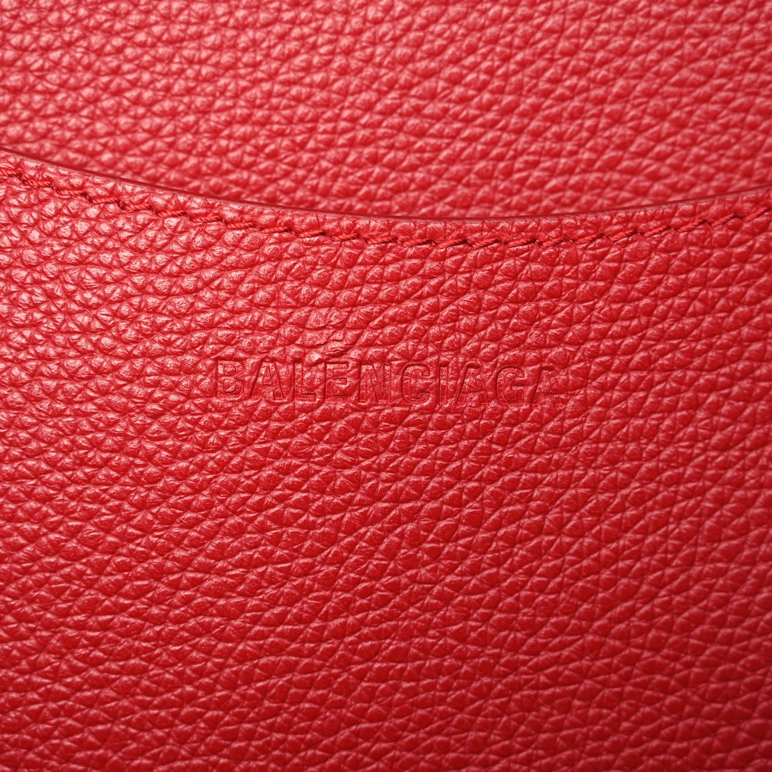 Balenciaga Grained Calfskin Neo Classic Gold Hardware Large Top Handle Bag Medium Red