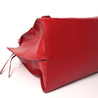 Balenciaga Grained Calfskin Neo Classic Gold Hardware Large Top Handle Bag Medium Red