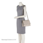 Fendi Calfskin Studded Kan I Medium Shoulder Bag (SHF-23376)