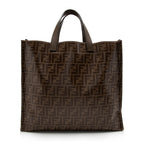 Fendi Coated Canvas Fila Mania Logo Shopper Tote (SHF-17070)