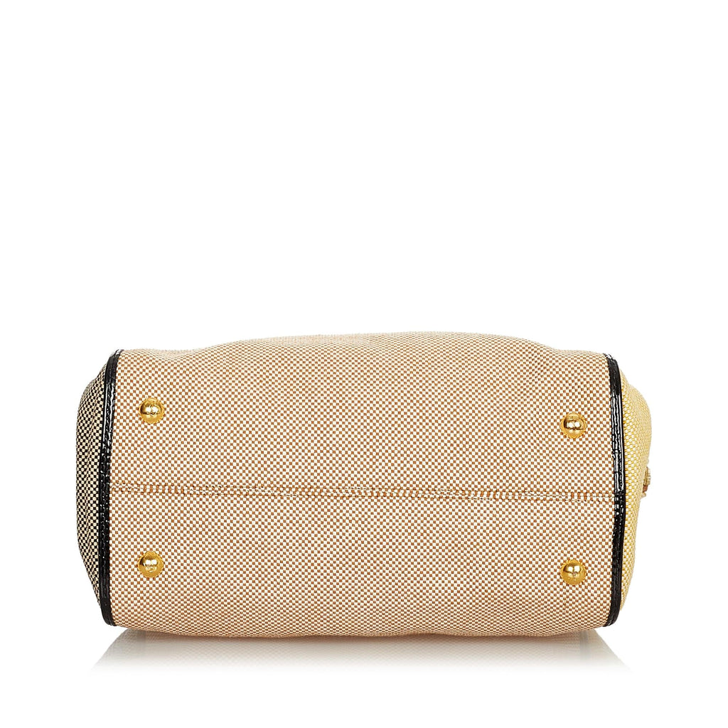 Fendi Colorblock Canvas Chameleon Handbag (SHG-24876)