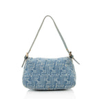 Fendi Denim Mini Baguette Shoulder Bag (SHF-19915)