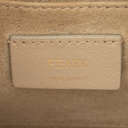 Fendi FF Embossed Calfskin Kan I Medium Shoulder Bag (SHF-21719)