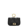 Fendi FF Embossed Nano Baguette Charm Crossbody Bag (SHF-21252)
