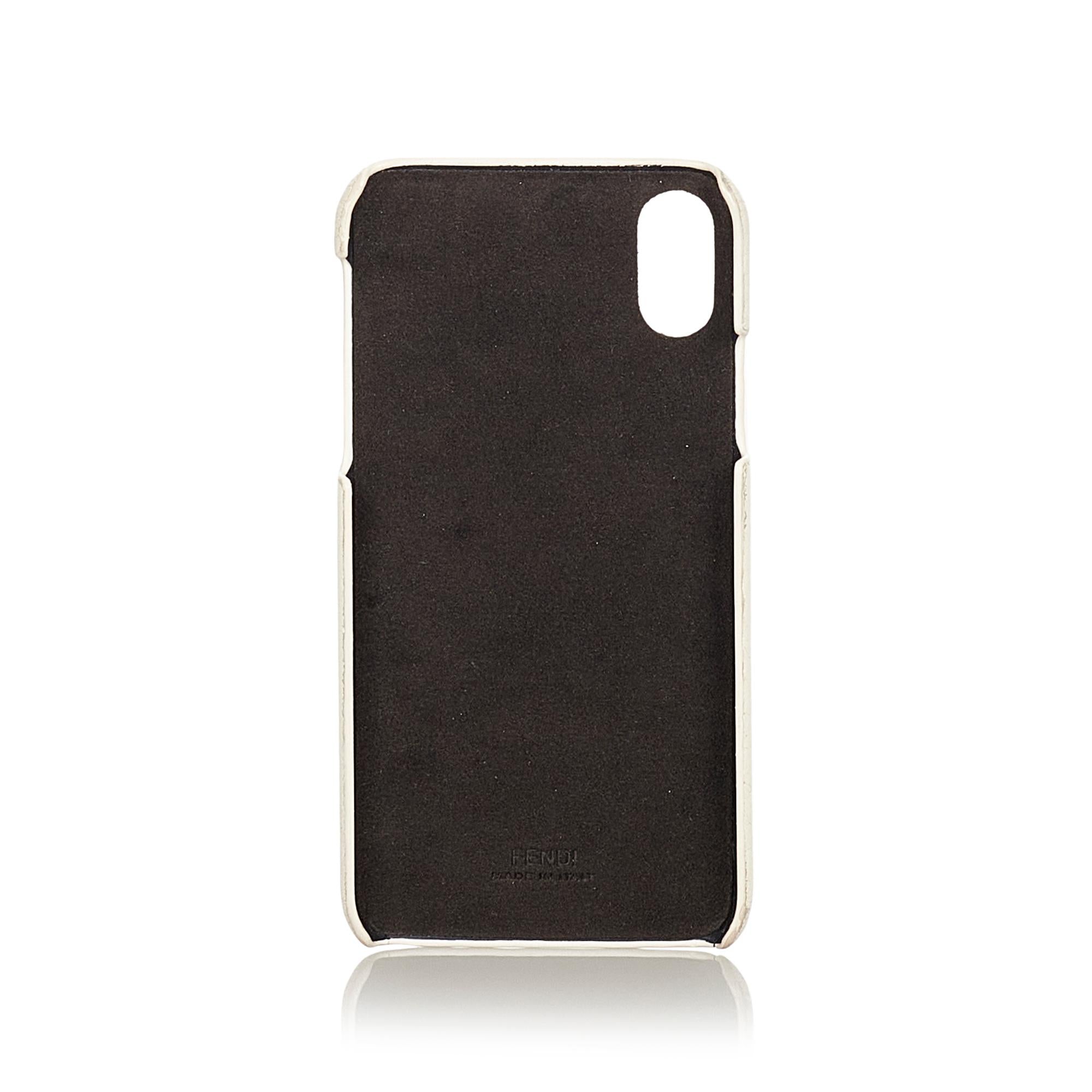 Fendi Fendi Mania Leather iPhoneX Case (SHG-24298)