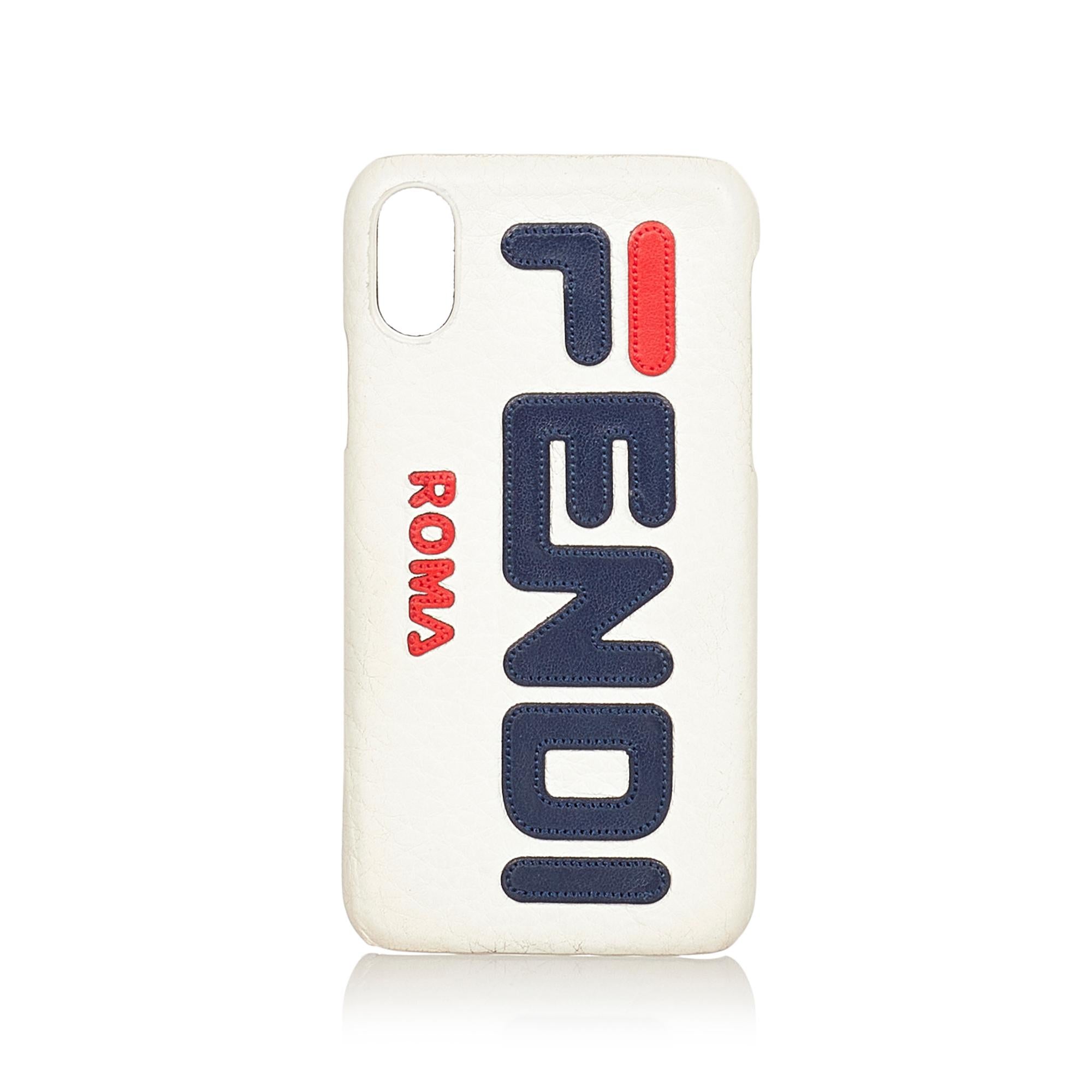 Fendi Fendi Mania Leather iPhoneX Case (SHG-24298)