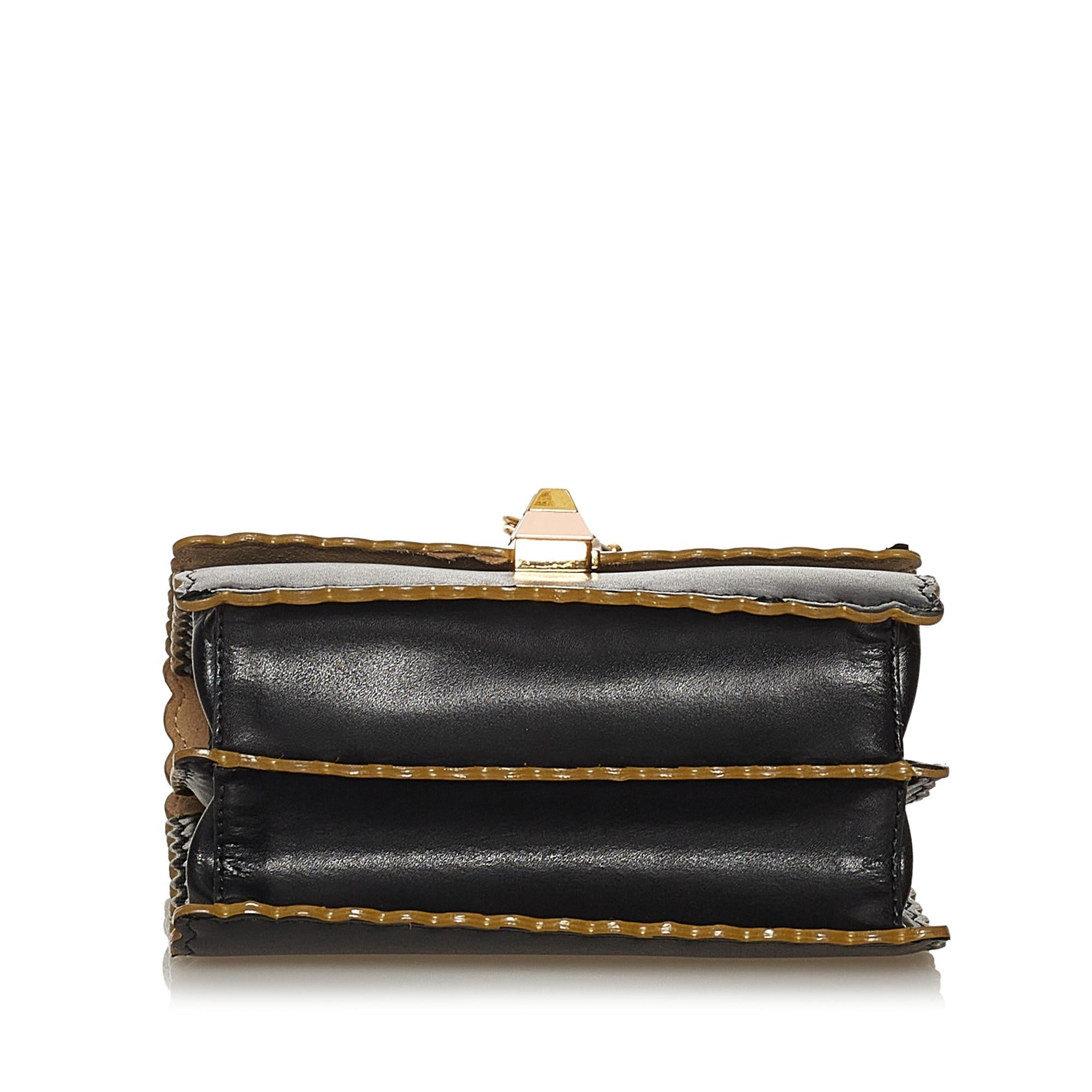 Fendi Kan I Leather Crossbody Bag (SHG-29202)