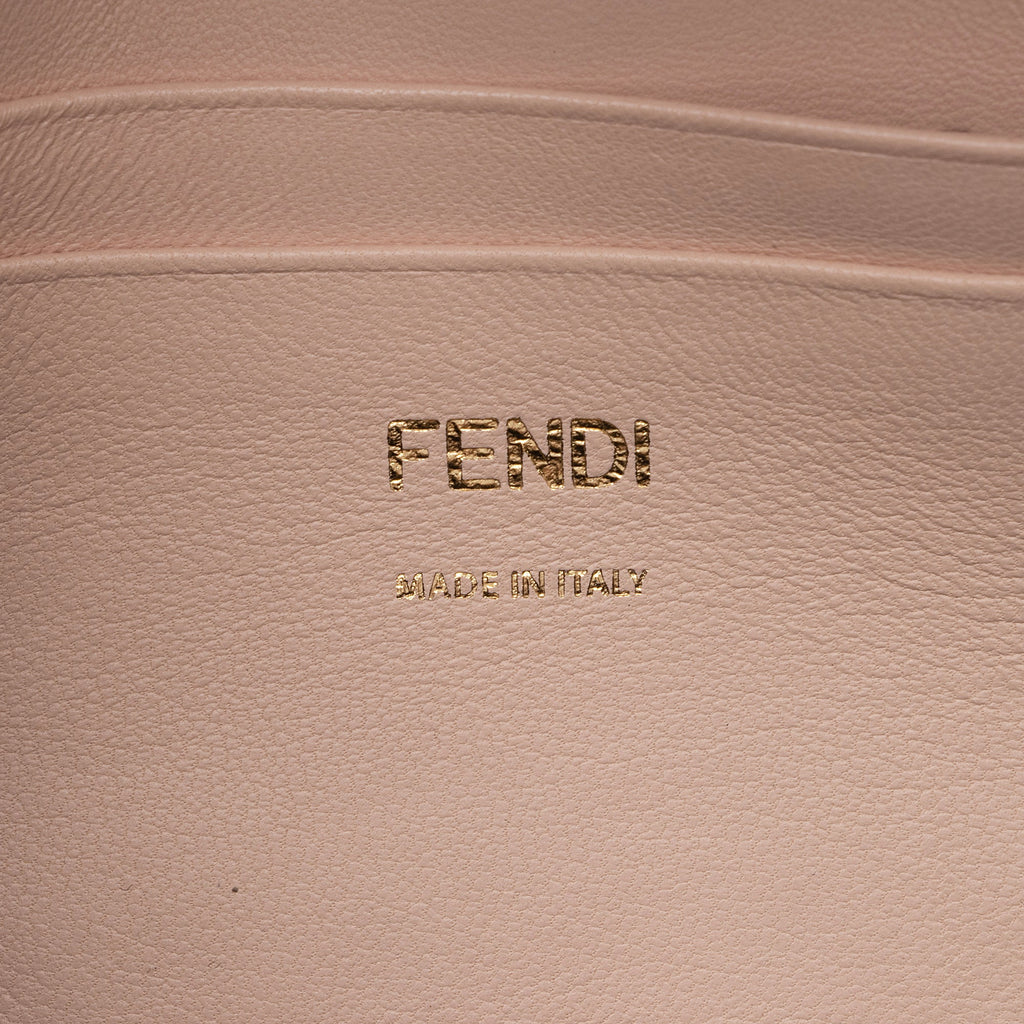Fendi Lambskin Bi Color Baguette Mini Chain Bag (SHF-23605)