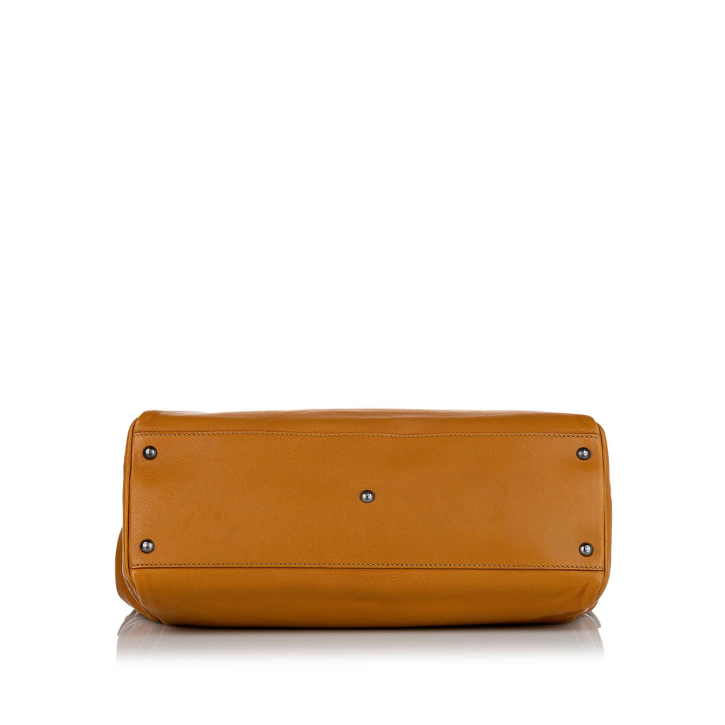Fendi Large Peekaboo Leather Satchel (SHG-24326)